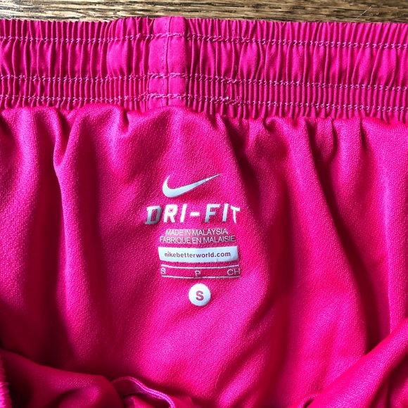 Nike Dri-Fit athletic shorts, size small, pink and purple - Picture 3 of 5